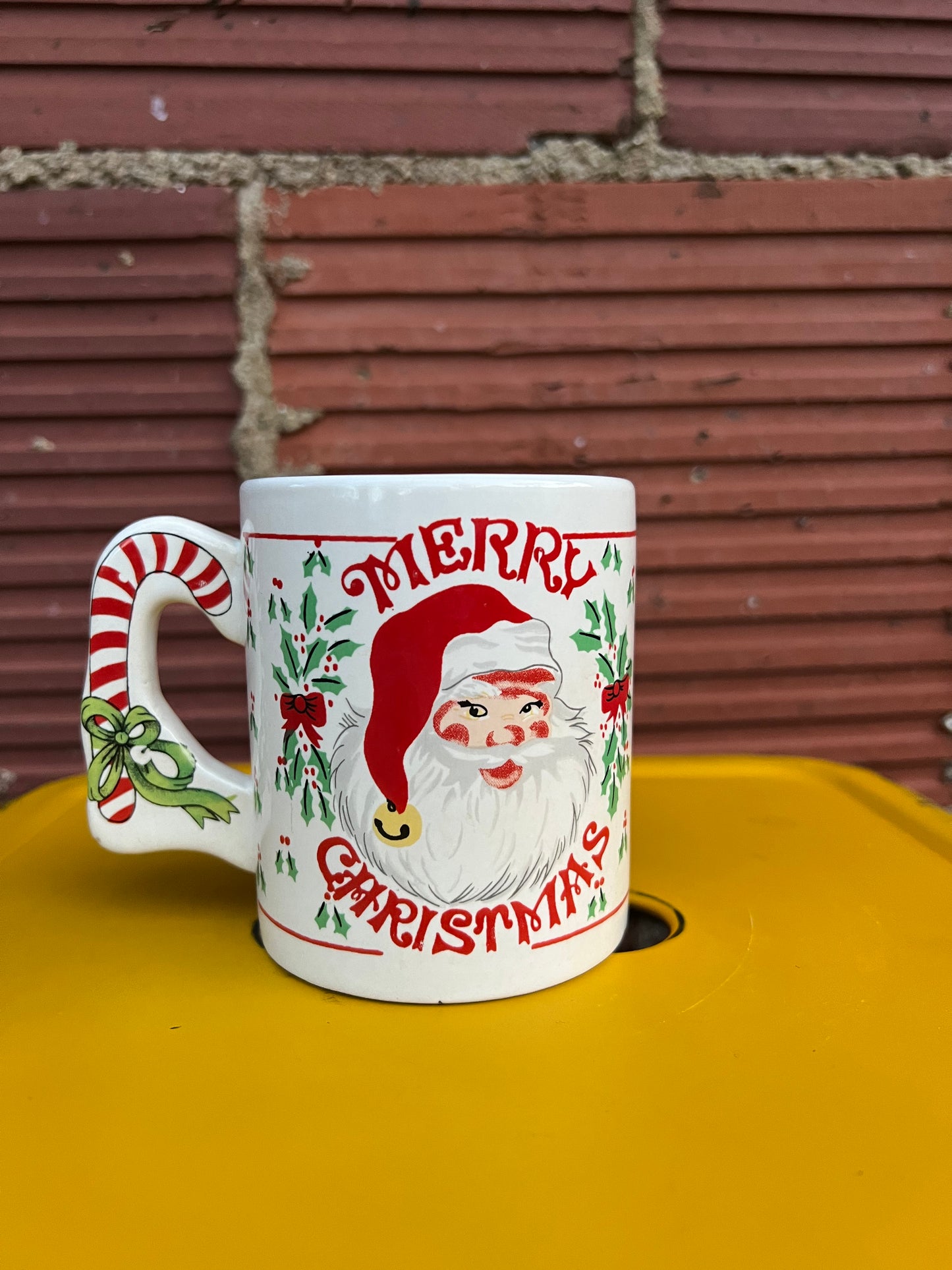 vintage santa mug