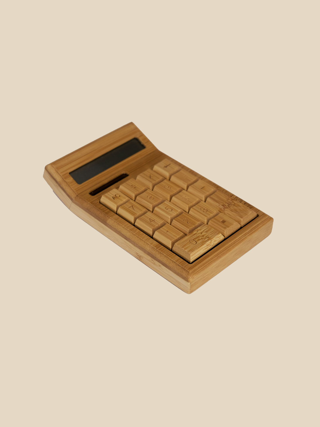 Solar Powered Bamboo Calculator