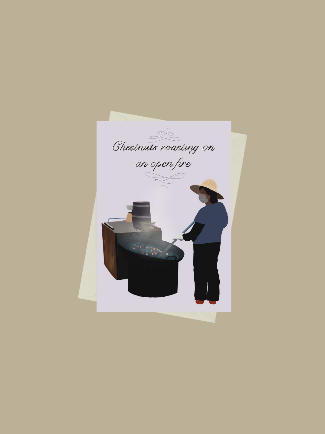 Christmas card printed on recycled paper eco holiday gifting ideas