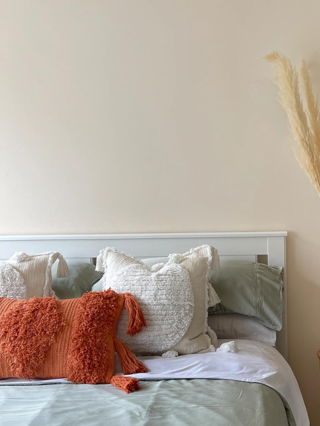 Sienna tufted lumbar cushion 100% cotton made in India sustainable eco-friendly home decor bohemian look