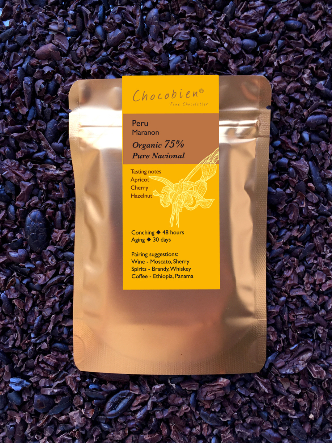 Chocobien chocolatier 75% dark chocolate dairy-free bean-to-bar vegan chocolate handcrafted in Hong Kong