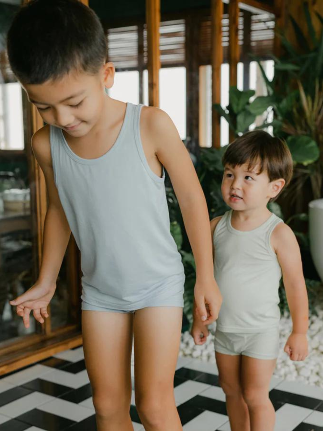 Boxer Briefs for Kids Trendy Sustainable fashion Just Peachy Boxer Briefs are super soft and gentle on your little ones' skin. Designed with a snug fit for play, movement and a comfy night's rest. Made with Lenzing® TENCEL™ Micro Modal Fibers interwoven with Eco Soft Technology exclusively for Just Peachy.