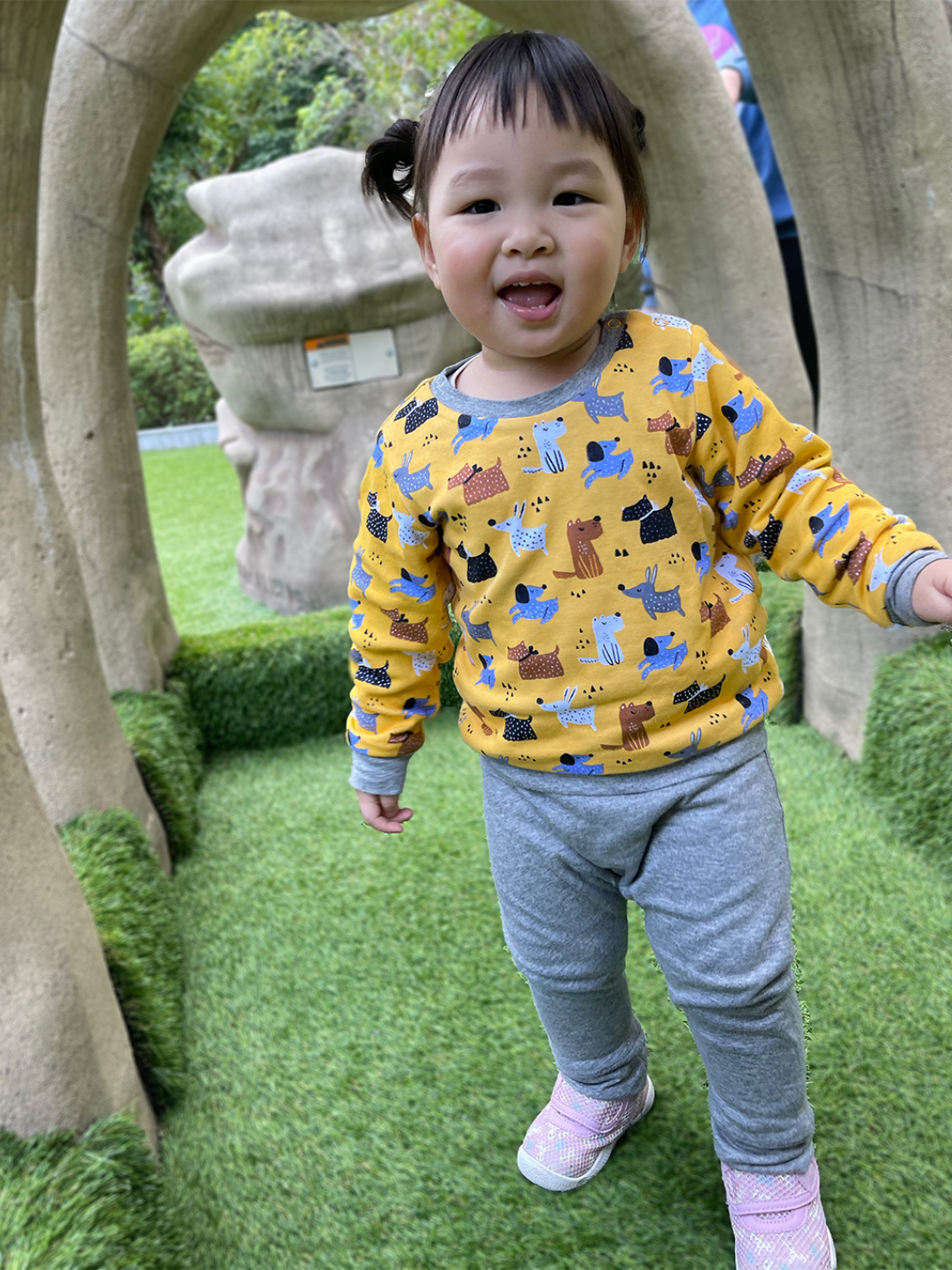 This happy little reversible playtime jumper and matching pants set will put a smile on your face and brighten the day for any baby. Whether you're a dog or cat person, there is one for everyone! Cozy up these super-soft jumpers which are perfect for play time, nap time or a stroll in the park. Shop now.