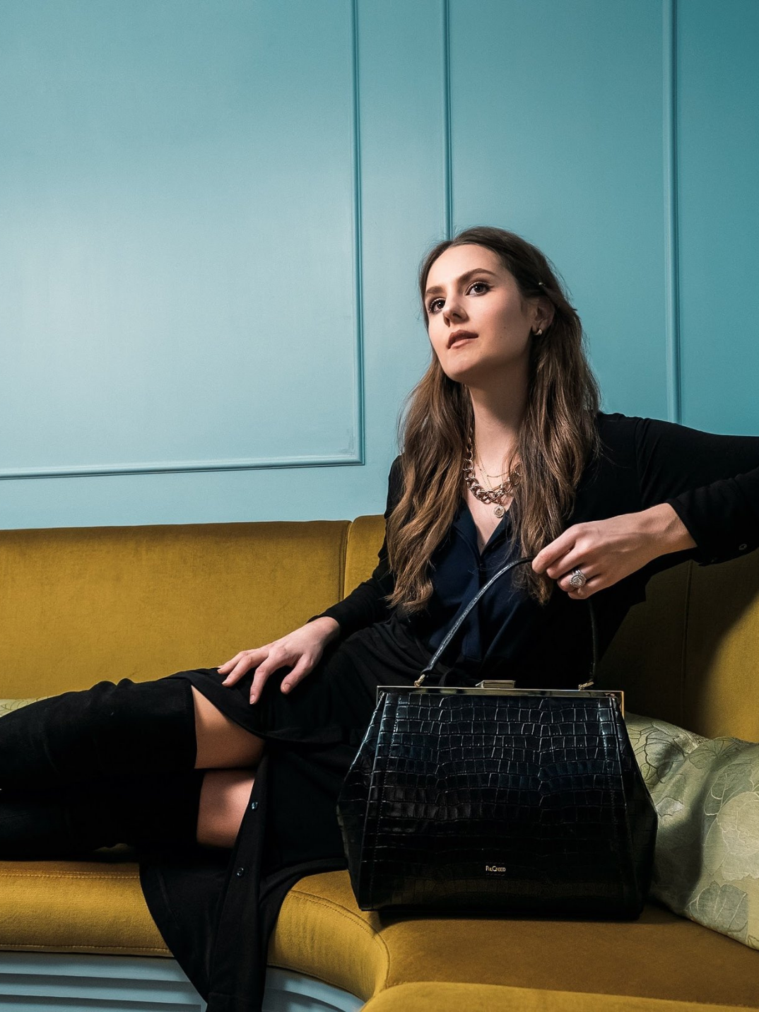 Ril Creed Celia bag ethically made from upcycled scrap leather ethical fashion brand based in Hong Kong vintage style