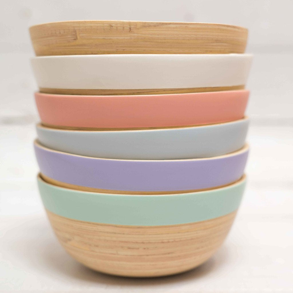 bamboo snack bowl handmade in Vietnam eco-friendly biodegradable tablewares