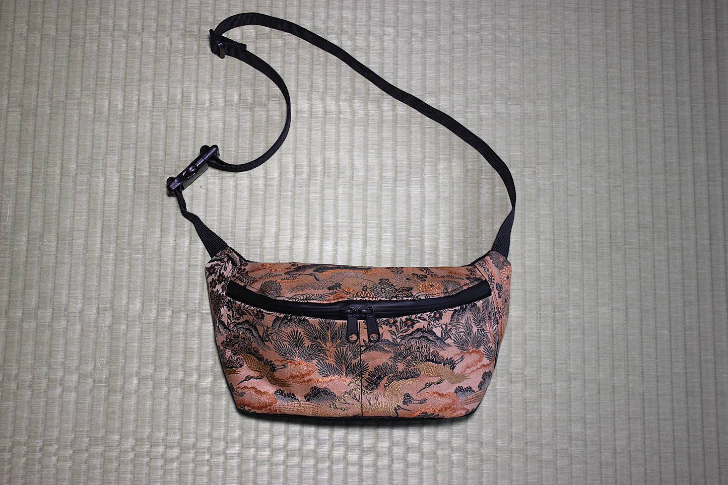 Japanese kimono antique sustainable handbag bum bag crossbody bag