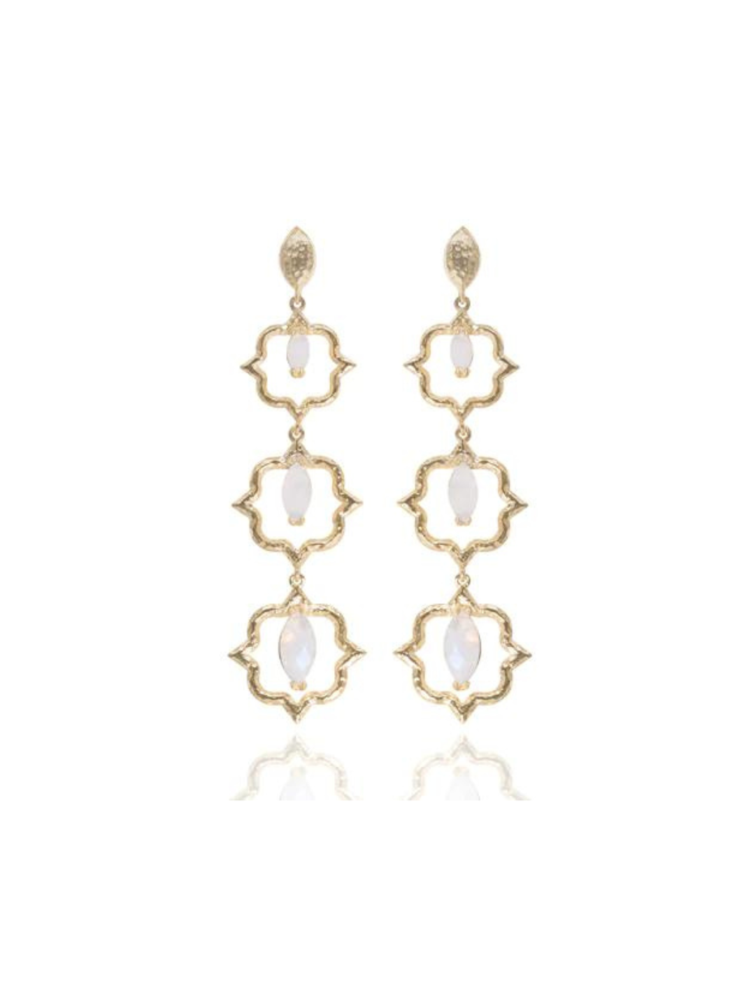 The exquisite combination of moonstone and vermeil gold will make it hard for you to take them off! Ethical handcrafted sustainable jewelry made with semi-precious stones