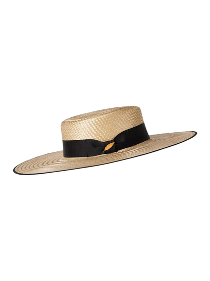 Natural color mawisa palm straw hat handcrafted in Colombia sustainable fashion brand cute straw hat