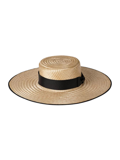 Natural color mawisa palm straw hat handcrafted in Colombia sustainable fashion brand cute straw hat