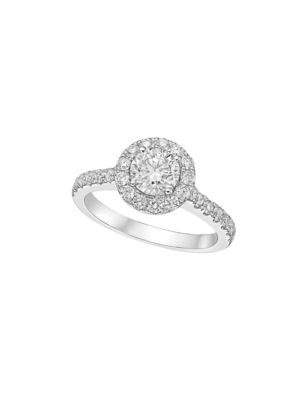 pave halo diamond engagement ring