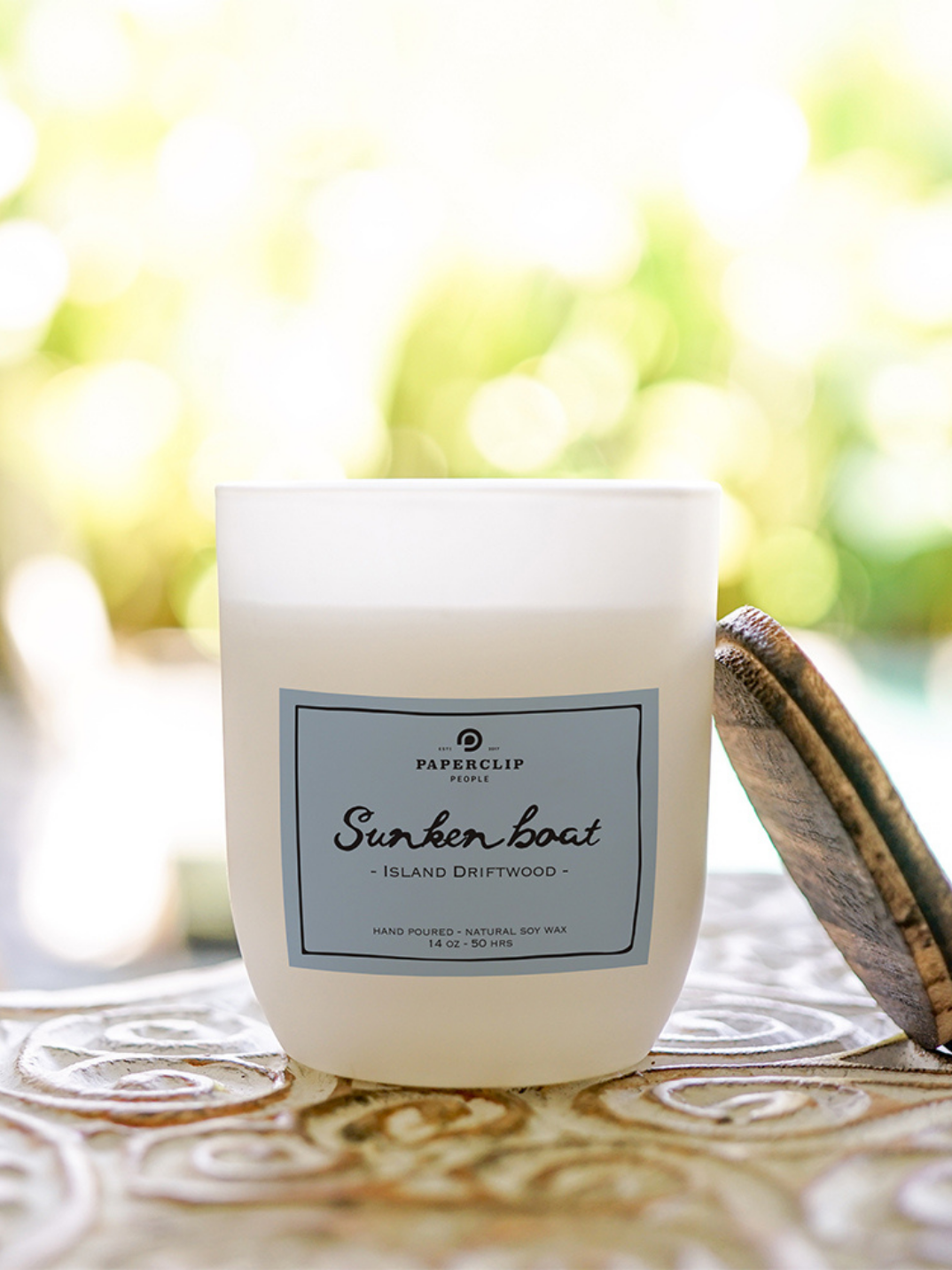 hand-poured natural soy wax candle handmade in Bali sea ocean breeze candle scent