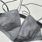 capri stripe silk bralette women's intimates bra underwear sustainable fashion