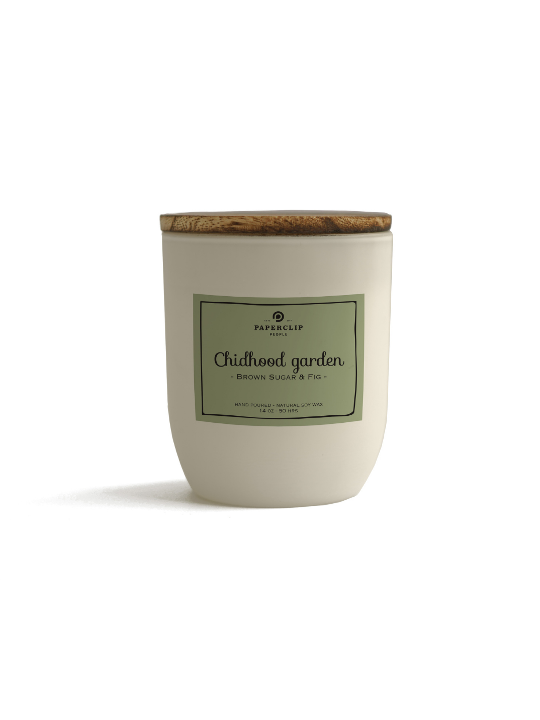 childhood garden candle made in Indonesia sustainable recycled packaging hand-poured in Indonesia