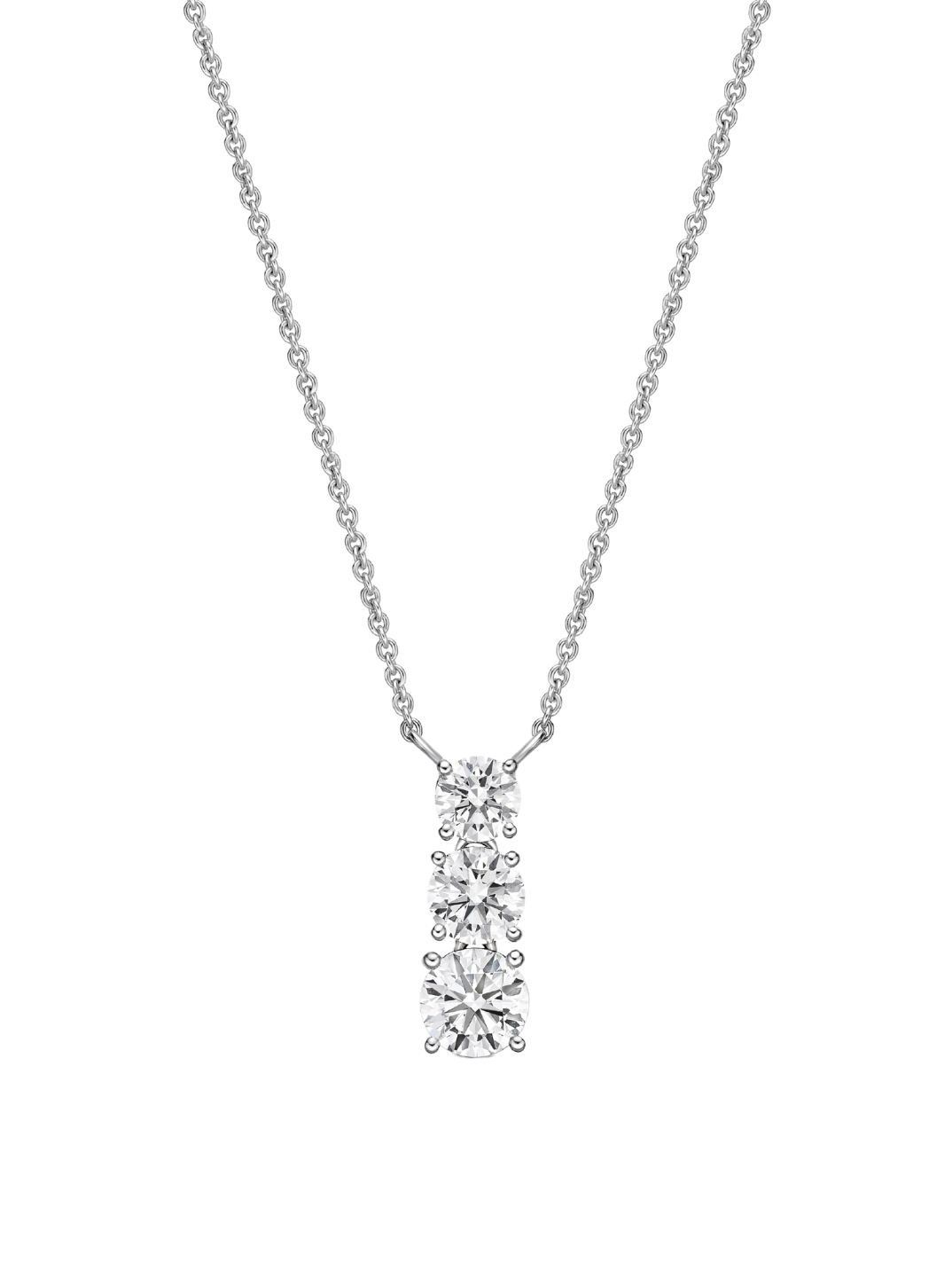 three stone drop pendant necklace pretty diamond necklace