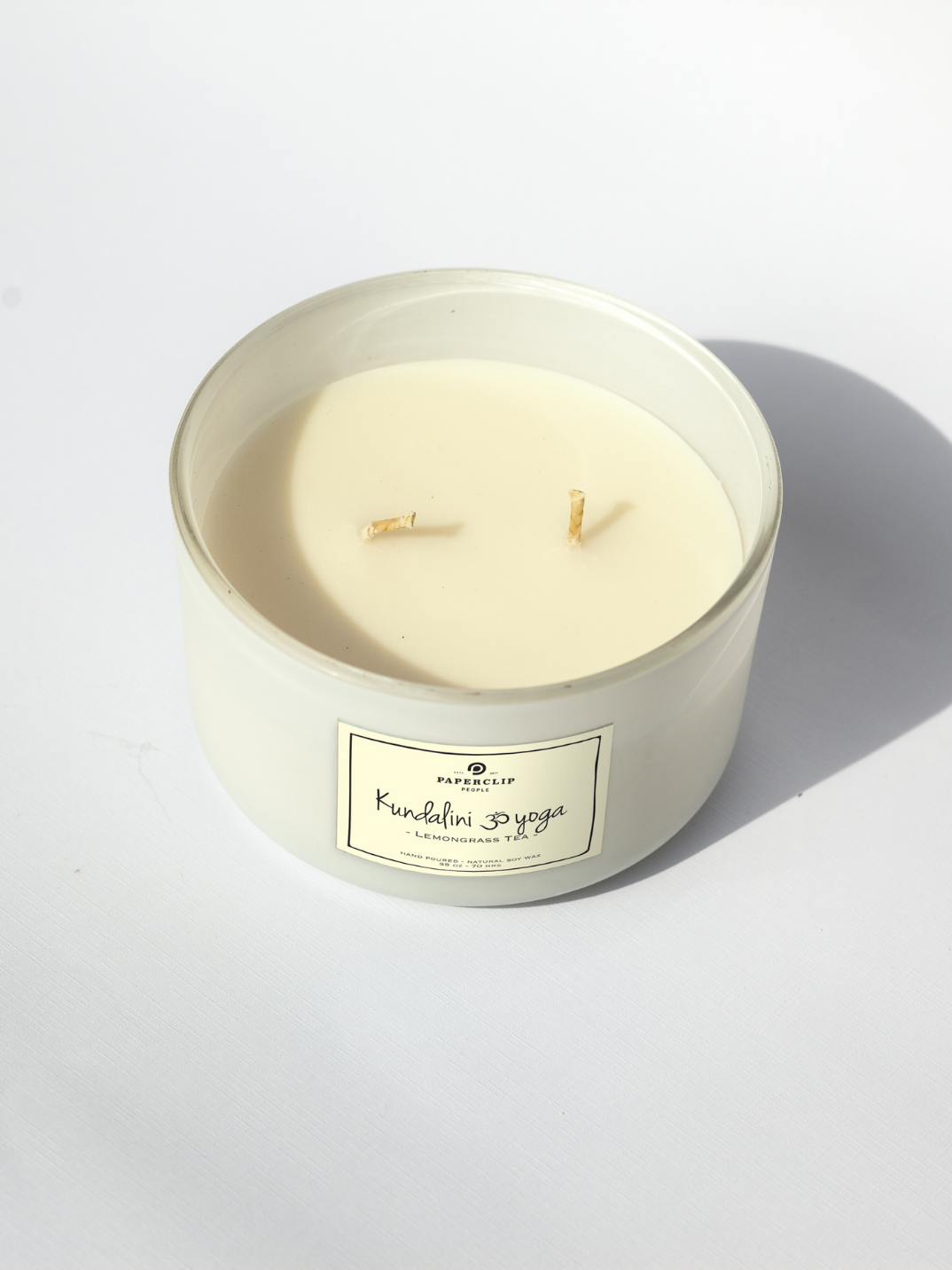 hand-poured natural soy wax candle made in Bali lemongrass tea scent
