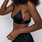 black silk bralette eco-friendly women's intimates sustainable fashion