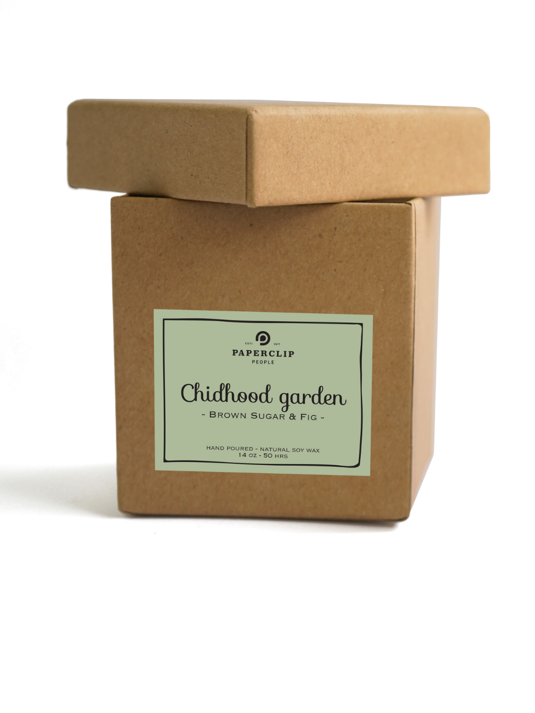 childhood garden candle made in Indonesia sustainable recycled packaging hand-poured in Indonesia