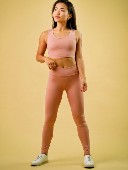 everyday leggings peach pink women's activewear