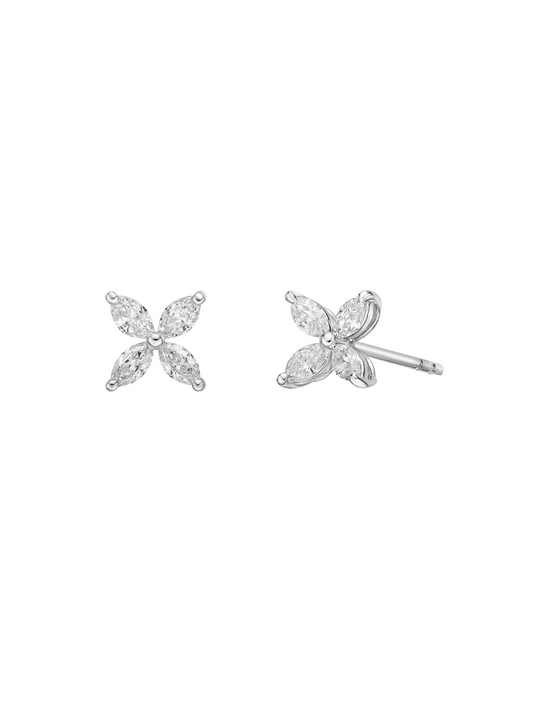 butterfly stud diamond earrings women's jewelry fashion accessories