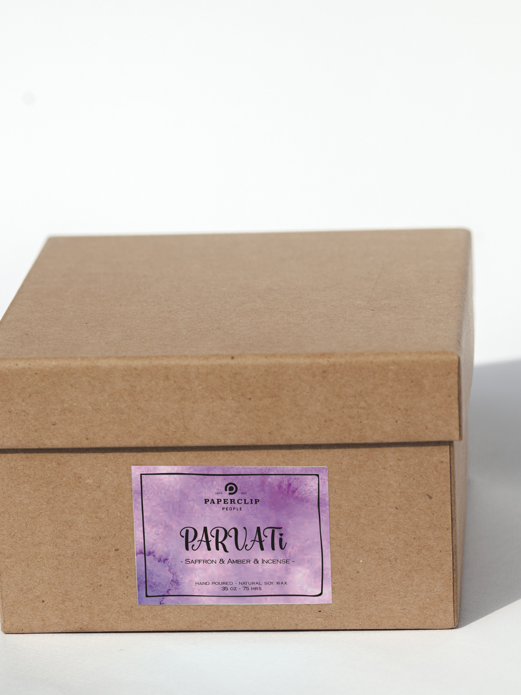 parvati saffron & incense scented candle hand poured in Bali ethically made shop candles now