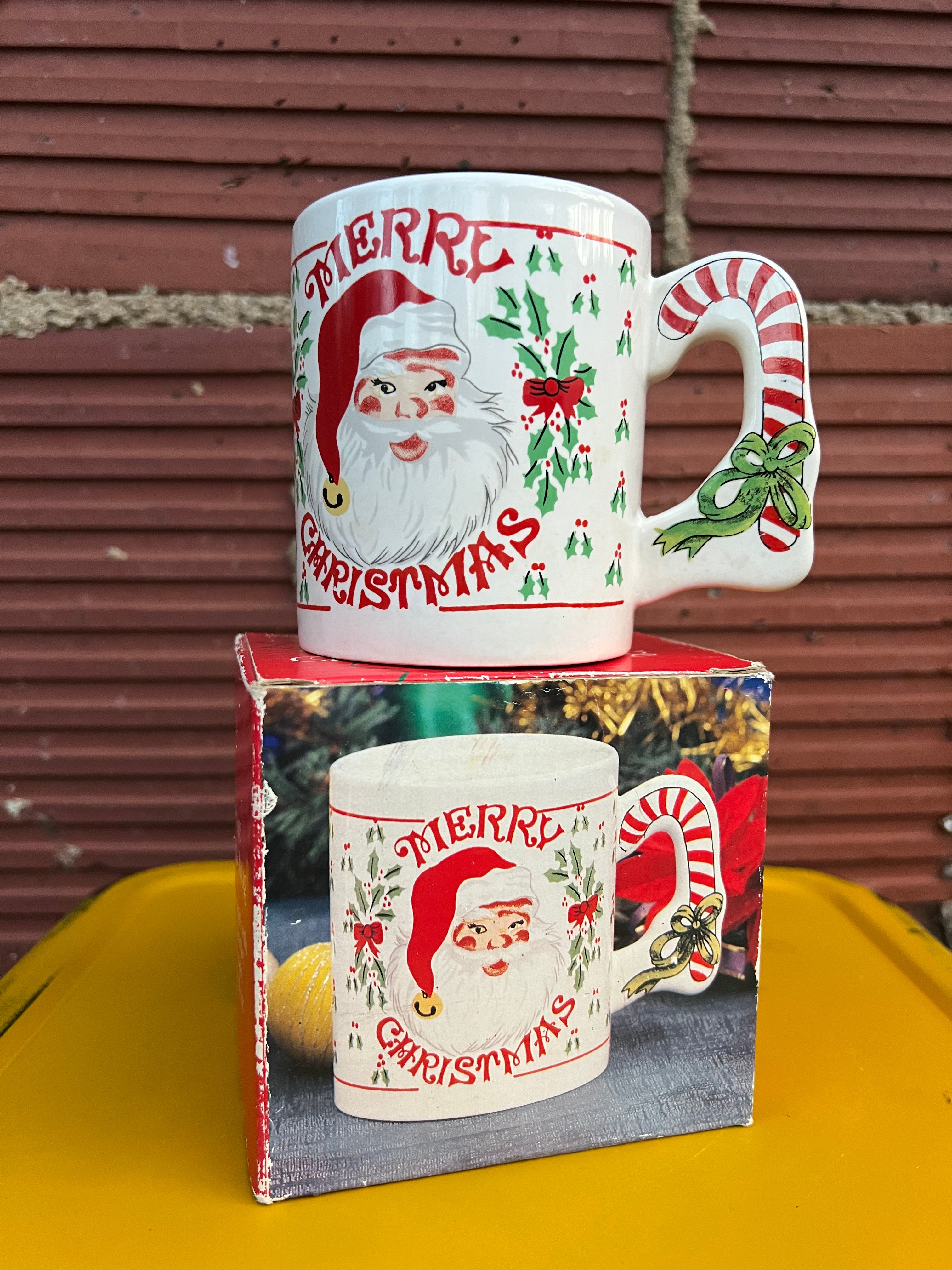 vintage santa mug