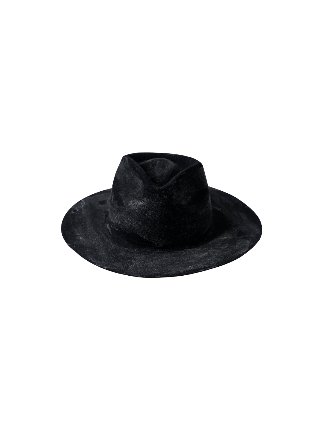 black rustic felt hat handcrafted by artisans in Colombia sustainable fashion cowboy hat
