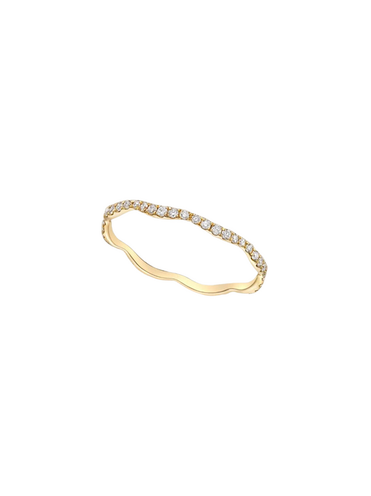 slim curved diamond band women's jewelry and accessories