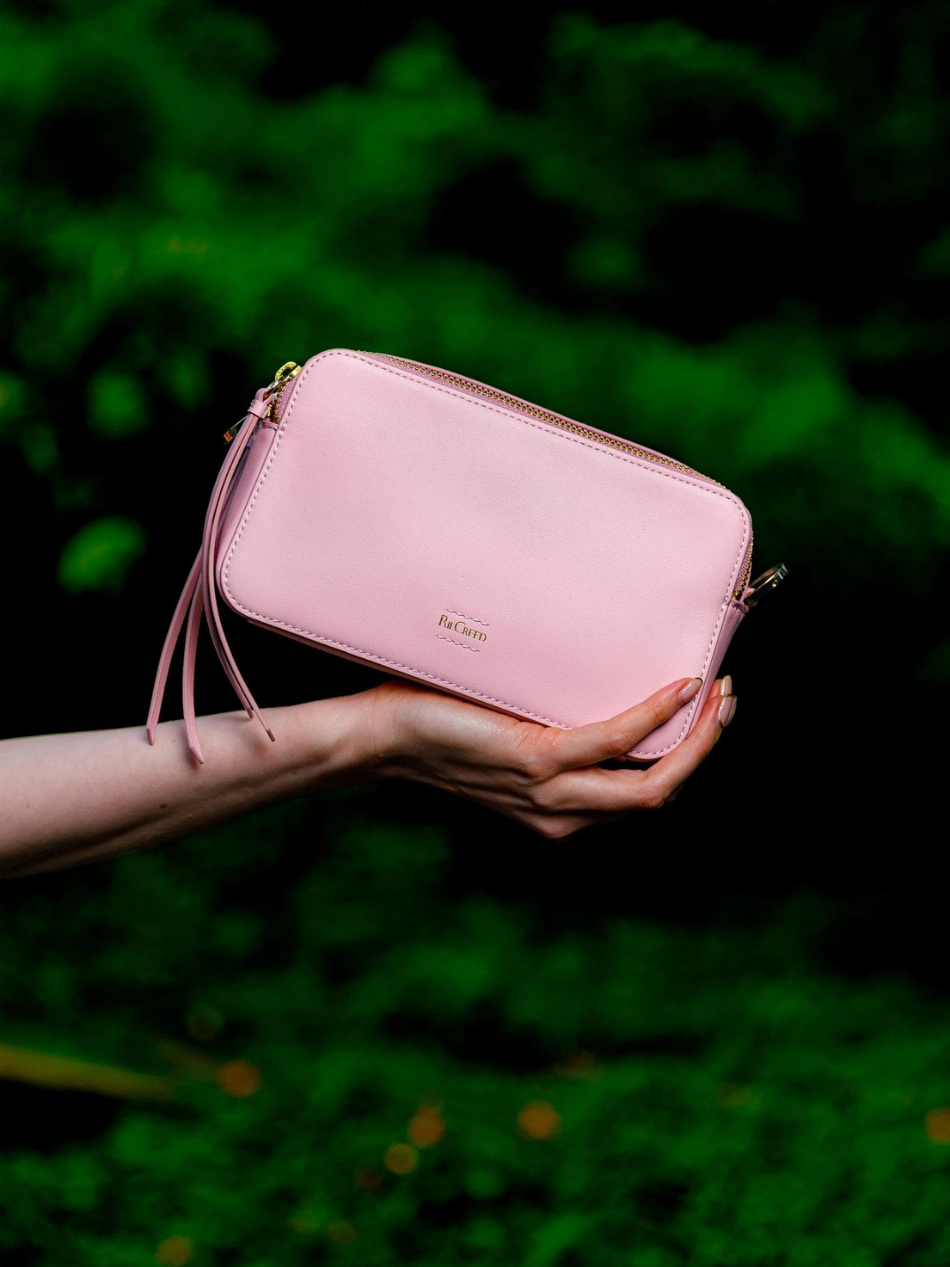 Ril Creed Polly crossbody bag ethically made from upcycled scrap leather ethical fashion brand based in Hong Kong