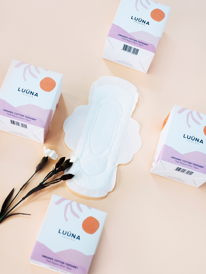 luüna organic cotton day pads (24cm) plastic-free low waste period care Hong Kong