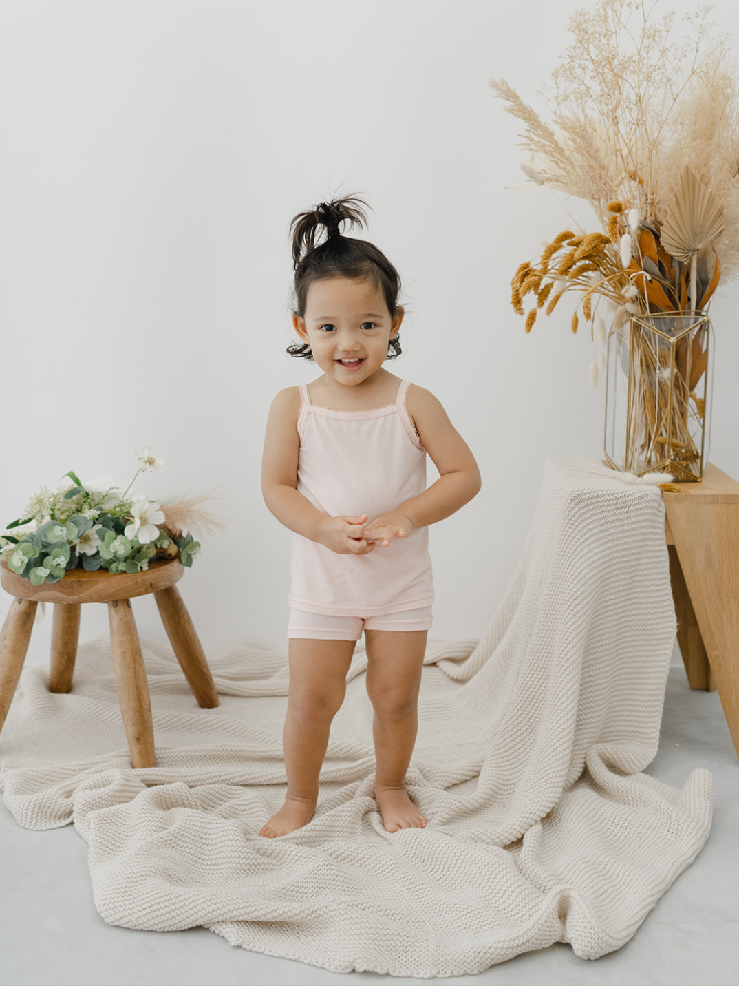 These camisoles are super soft and gentle on your little ones' skin. Designed with a snug fit for play, movement and a comfy night's rest. Add the breathable Camisole layer under your day clothes or snooze in maximum comfort. Made with Lenzing® TENCEL™ Micro Modal Fibers interwoven with Eco Soft Technology. Shop now.