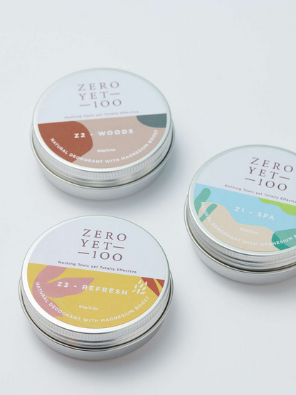 Z3 refresh deodorant pot Zero Yet 100 natural toxin-free skincare