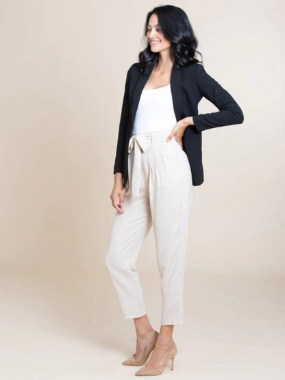 The Sienna Blazer black classic women's blazer workwear basics sustainable fashion capsule wardrobe