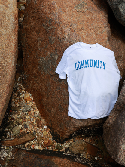 Community t-shirt ethical slow fashion small batch Basics for Basics x Plantdays limited edition cotton t-shirt