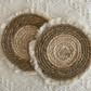 natural seagrass coasters handmade in India shop eco-friendly sustainable home goods Casa Luna