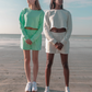 durable comfortable sweatshorts biologically-defensive sustainable fashion white shorts