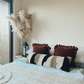 bohemian sustainable eco-friendly home decor made in India 100% cotton slub pillow Casa Luna 