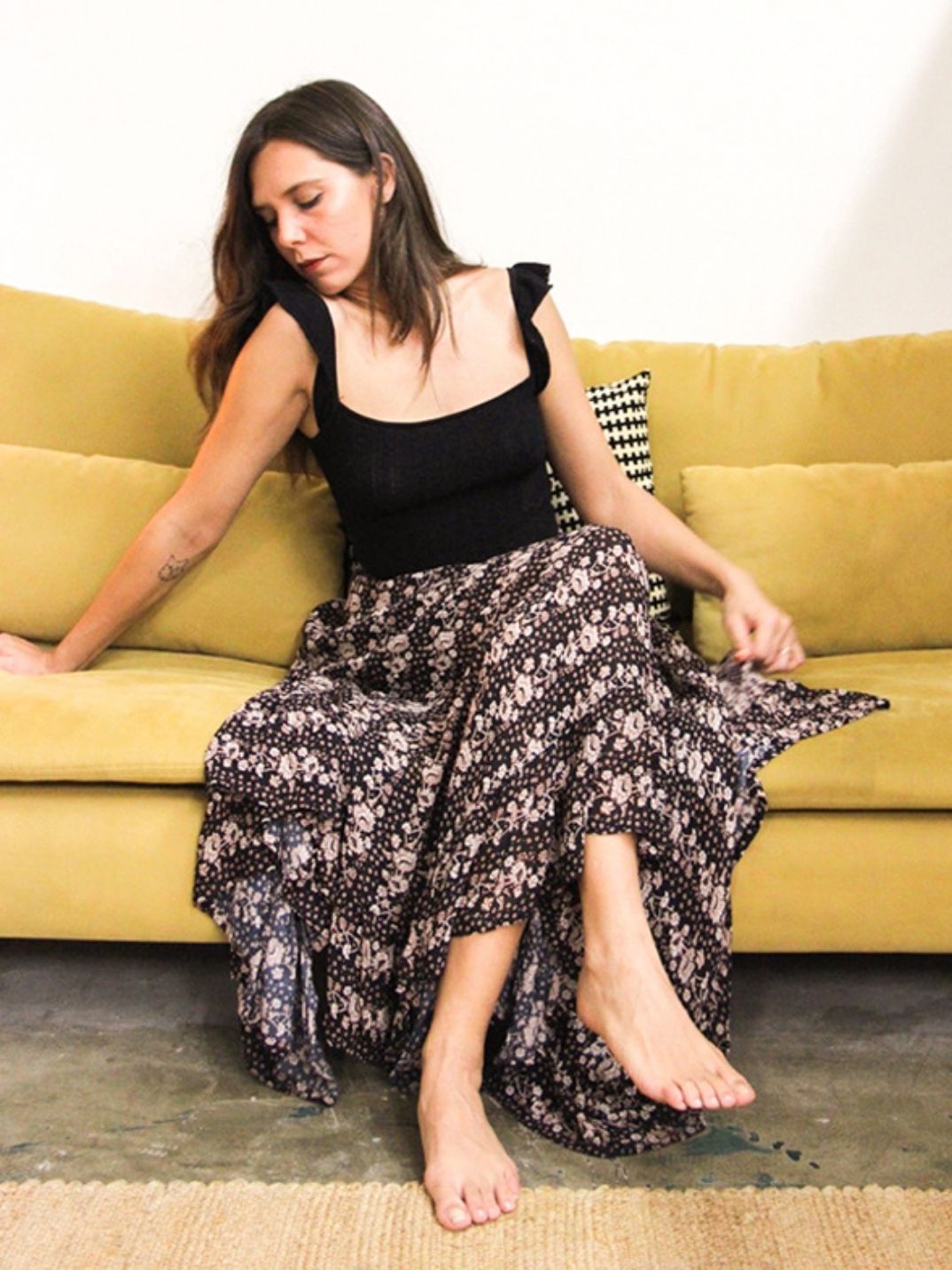 lightweight skirt ethically made in India gives back to charity women's fashion cute skirt