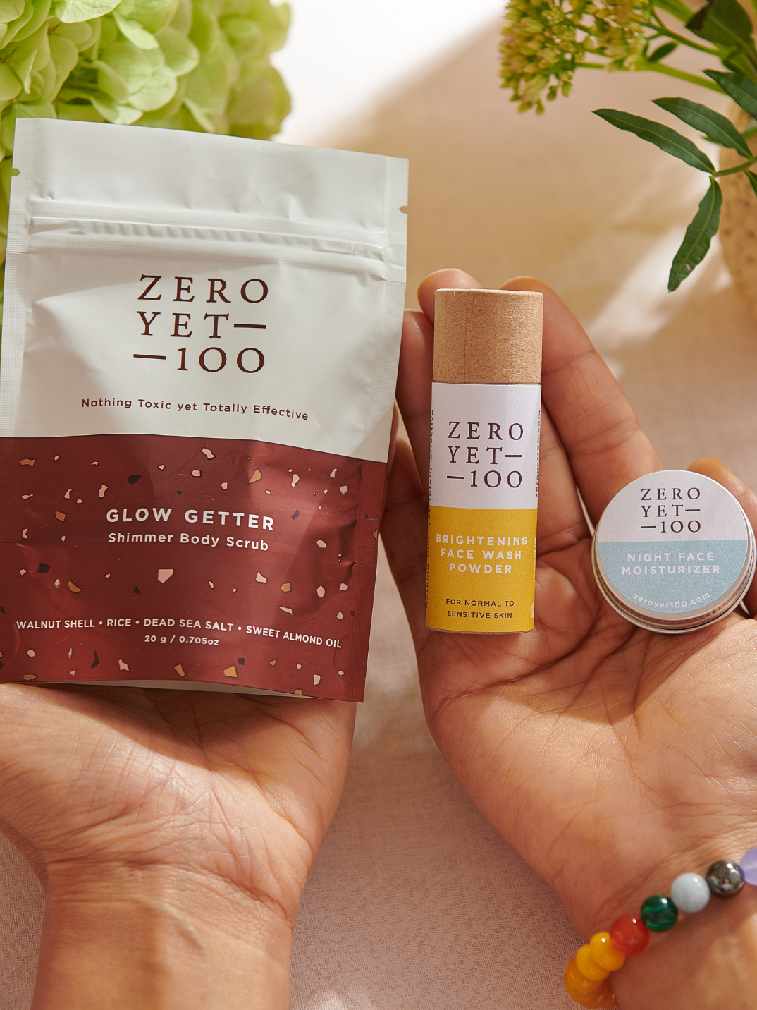 Mini Me Glow It set Zero Yet 100 ethical plastic-free skincare