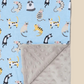 Our adorably printed organic blankets are super versatile and soft, suitable for all seasons or air-conditioned rooms.  Baby and kids blankets animals pattern 100% certified organic cotton