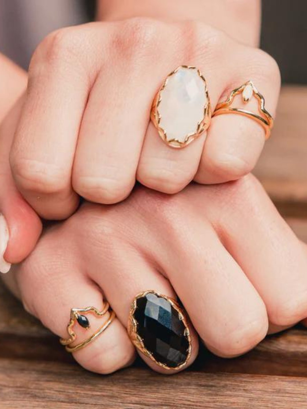 One of our most luxurious pieces our Moonstone Midi Ring will make you feel beautiful from the inside out.  Details: Versatile to go with every outfit and on many fingers you won’t want to take it off!