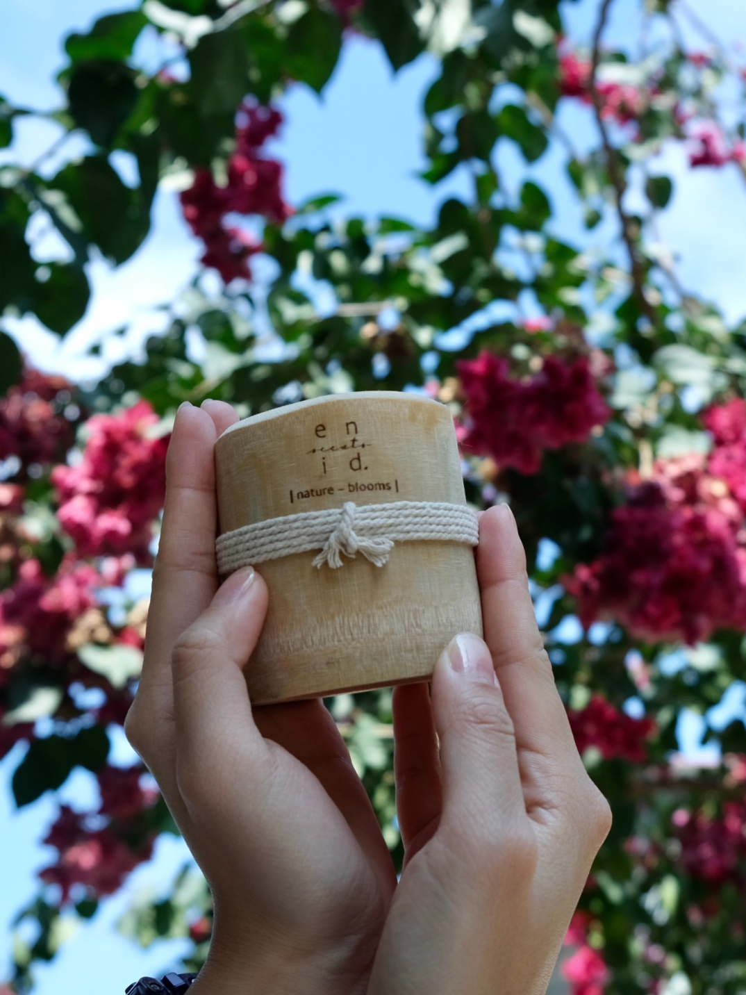 Blooms Bamboo Massage Candle