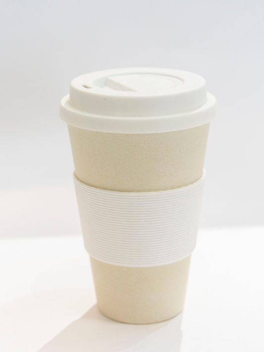 100% biodegradable bamboo fibre coffee mug travel cup