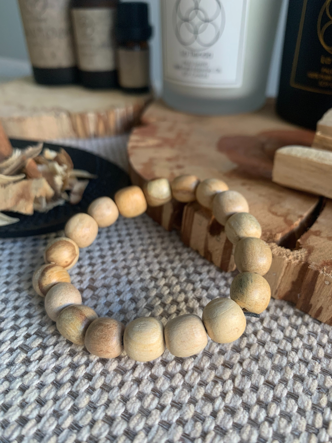 palo santo handcrafted wooden bracelet