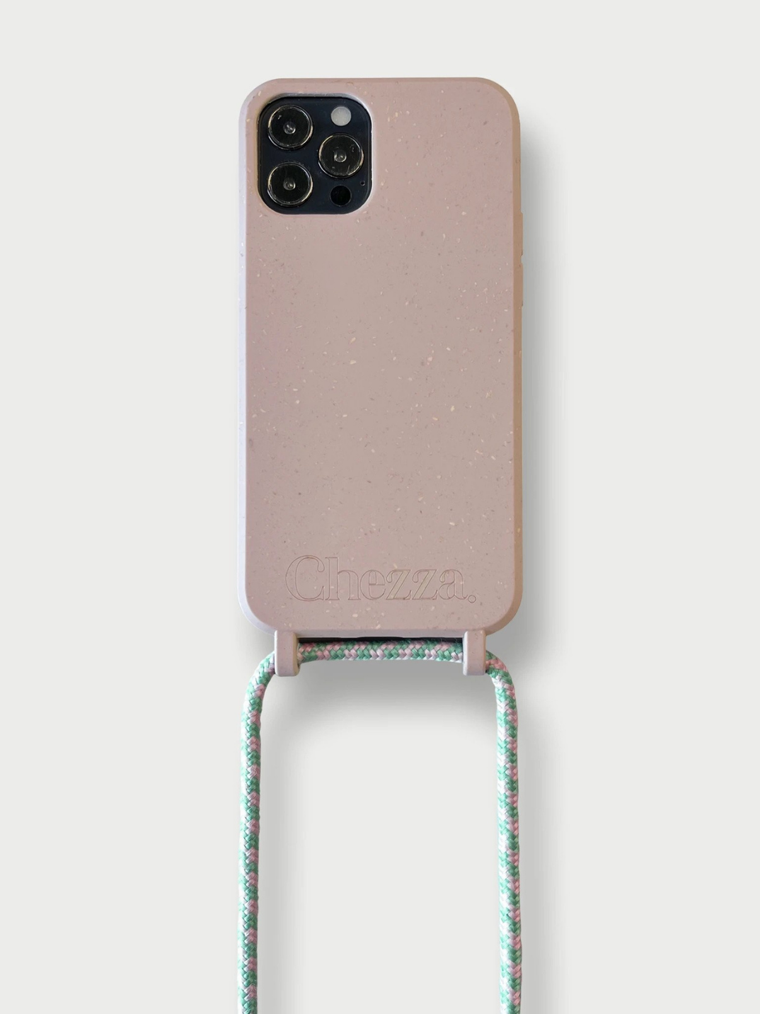 Sustainable Crossbody Phone Case / Rose & Flamingo