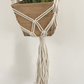 The macrame plant hanger fits many types of round and square pots including hanging ceramic pots, metal pots, plastic pots, glass pots, and more.