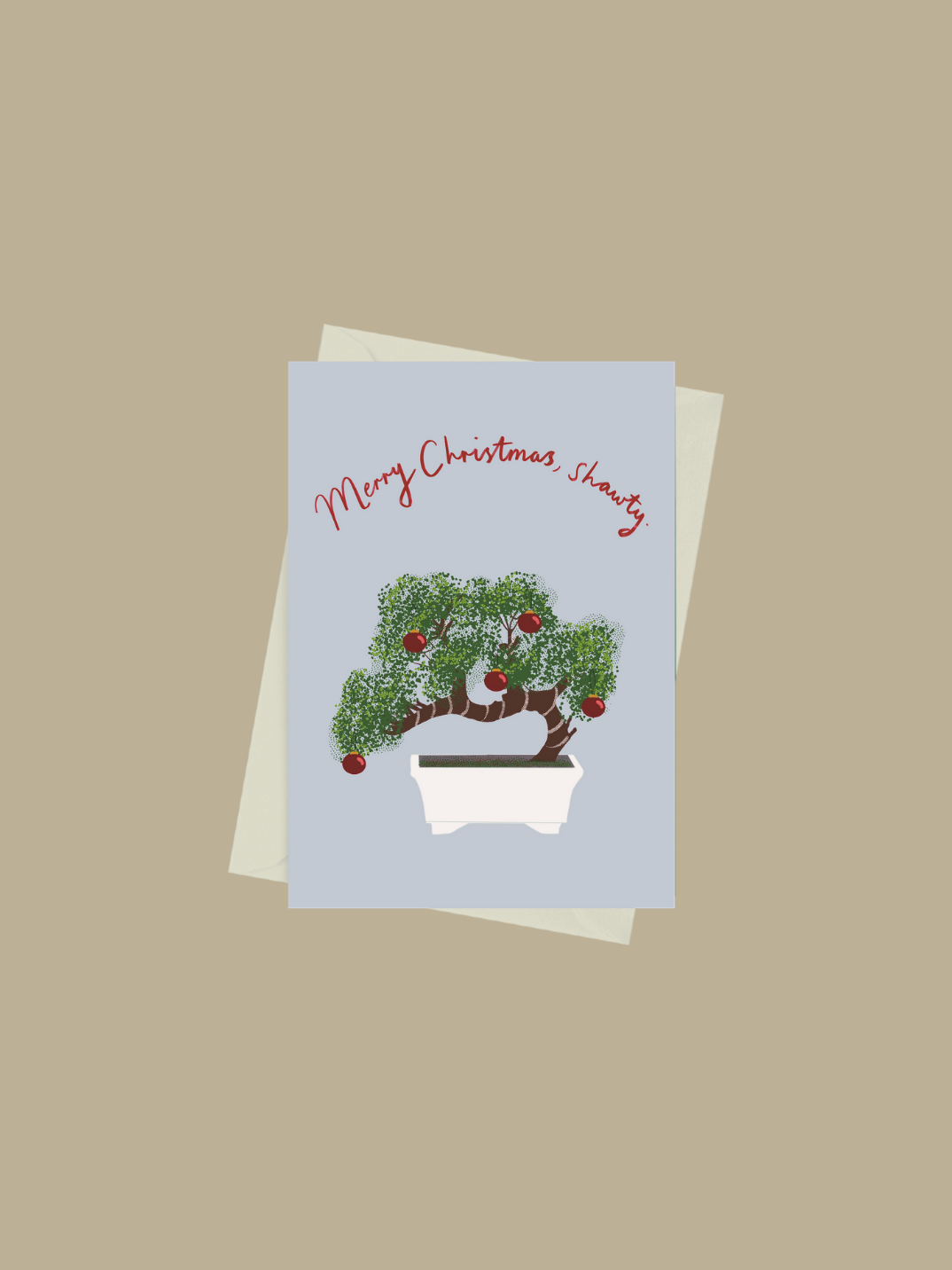Merry Christmas card greeting card recycled paper sustainable brand