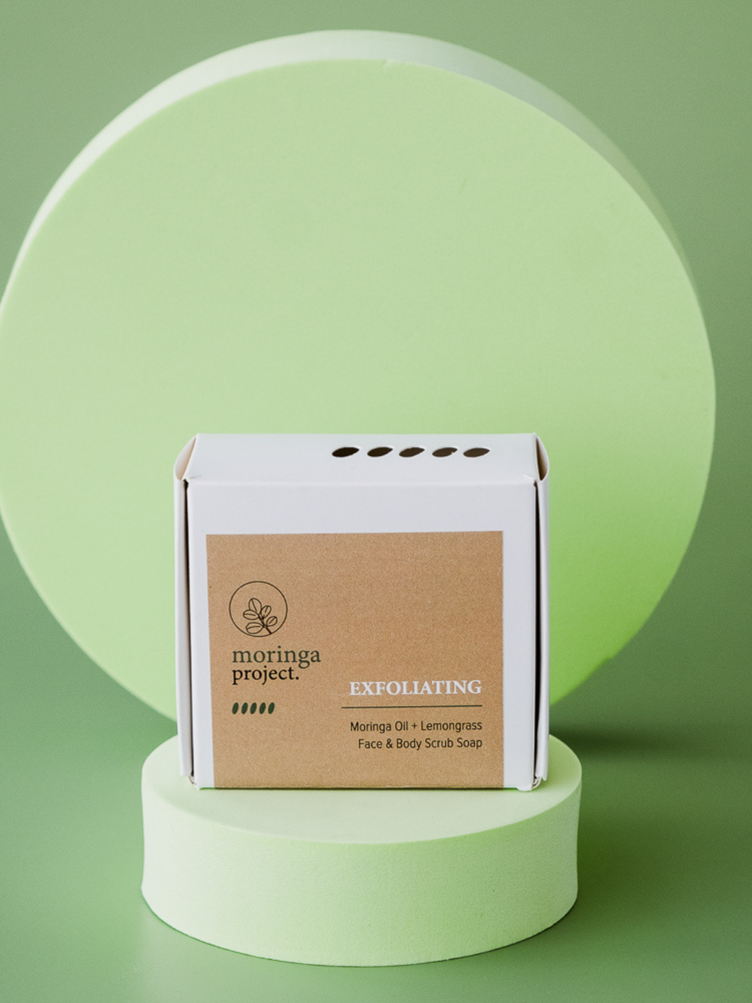 Handmade natural soap. Made with our own farmed moringa oil, moringa powder and moringa seed scrub, this soap is for exfoliating your skin and is packed with antioxidants from the moringa. Shop now.