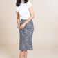 Our bestselling midi skirt. With a universally flattering fit, you'll be wearing The Marnie on repeat. Breathable and wrinkle-resistant, this skirt is perfect for work, dinner or running around town on the weekend. The built-in elastane running through the fabric also guarantees ultimate comfort!