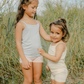 Just Peachy Camisoles are super soft and gentle on your little ones' skin. Designed with a snug fit for play, movement and a comfy night's rest. Add the breathable Camisole layer under your day clothes or snooze in maximum comfort. Blue and cream colors children's camis. Comes in a 2-pack