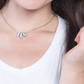 One of our best selling combinations is marble and silver. This necklace showcases Magnesite which has a natural white and grey marble effect. A unique gemstone that is often used in meditation.  Ethically handcrafted jewelry